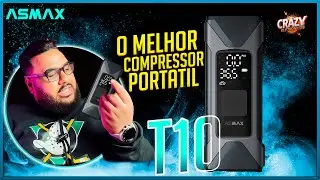 Será esse o Melhor Compressor Portátil? Asmax T10 com Bateria de 7500mAh!