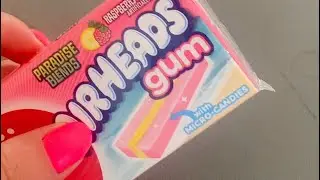 Bubble Gum ASMR 💖💫 Airheads Gum Raspberry Lemonade 💝🍋 Color Therapy & Satisfying Sounds 💛💖🌟