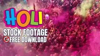 Happy Holi 2024, Holi playing Stock Footage  | NO copyright video free download