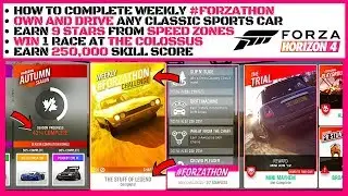 HOW TO COMPLETE AUTUMN #FORZATHON SEASON 9 THE STUFF OF LEGENDS Weekly challenge's FORZA HORIZON 4