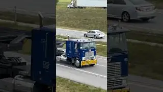 International Harvester 9670 Cabover Hauling Oversized Load #trucks #trucking #trucker #truck
