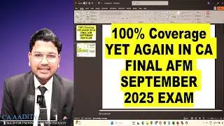 AFM Paper Analysis Sept'25 | Difficulty Level, Expected Marks & Strategy Ahead | By CA Aaditya Jain