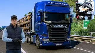 Is the SCANIA V8 the best engine? - Euro Truck Simulator 2 |  Steering Wheel / Shifter | ETS 4K