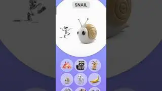 Skeleton + Snail = SLIMEBONE | ANIMASH Funny Gameplay #animash #animalfusion