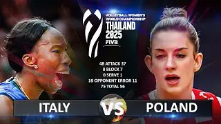 Italy vs Poland | Quarter Final 2 | Women's World Championship 2025