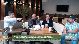 Juan Manuel Alonso, Pdte. Mpal. de San Mart&iacute;n Texmelucan, habla de su Primer Informe de Gobierno.