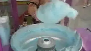 Making Cotton Candy at Hong Kong Disneyland