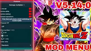 DRAGON BALL Z DOKKAN BATTLE V5.14.0 MOD MENU | unlimited dragon stone | dokkan v5.14.0 app