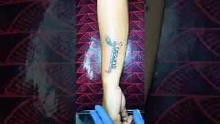Flute Suman name tattoo #sagargond #ranaghat #tattoozden #shots #video #viral #tattoolover #tattoo