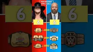 Undertaker Vs Triple H - WWE Titles Comparison #wwe #wrestledata