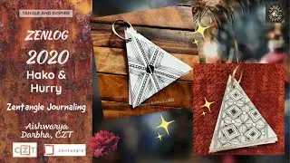 31Days of Zentangle Journaling - #Day3 - Hako and Hurry - Zentangle Patterns