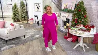 Attitudes by Renee French Terry Tunic and Pants Set on QVC