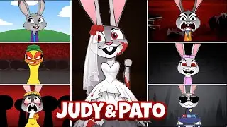 My Sprunki OC: Judy & Pato (Phase 1 to Phase 6 from Zootopia & Pocoyo Como lo mueve lo lo)