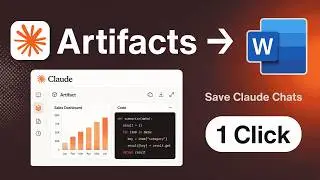 How to Download Claude Artifacts as Word in 1 Click | No Formatting Loss