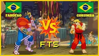 STREE FIGHTER ALPHA 2 DUELO | FAROFAO VS CORUMBA | FT5 FIGHTCADE2 #corumbatv #sextafighters #sfa2