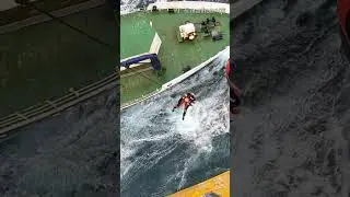 So you want to be a SAR Tech. Bad spin develops while helicopter hoisting at sea.