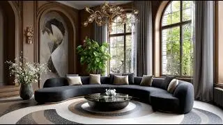 16 Luxurious Elegant Home Styling Ideas with Curved Furniture & Architectural Elements