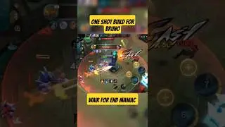 One shot Build for Bruno|Maniac by brno|#mobilelegends #mlbb #bruno #maniac #savage
