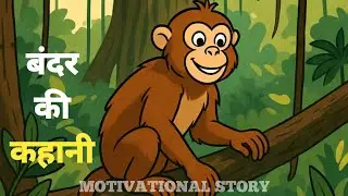 बंदर की कहानी💯✅ (Bandar ki kahaani).. #motivation #story #motivational #motivationalquotes 