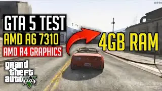 GTA 5 Test: AMD A6 7310 | AMD R4 (512MB vRam) 4GB DDR3 RAM | Government Laptop