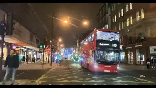 London 4K - Night Drive - Christmas Lights 2020