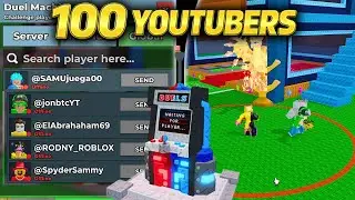 ⚔️ RET&Eacute; A 100 YOUTUBERS A DUELOS EN STEAL A BRAINROT 😱