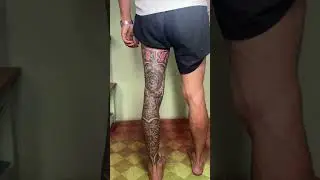 Full leg Gemotric tattoo seleve #shorts #mandalatattoo