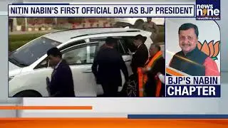 Nitin Nabin Takes Charge As BJP President, First Official Day At Party HQ | News9