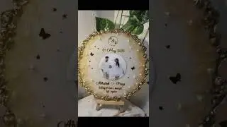 Happy customer with Customized resin golden light photo frame art #contentcreator #shorts #ytshorts