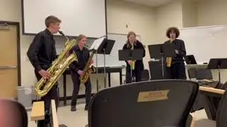 #1 high school woodwind quartet in Idaho 2022-2023🏆(PFHS SAX QUARTET) just for show- Lennie Niehaus