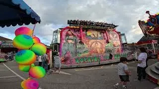 funfair on the last Day before the pull down and pull off