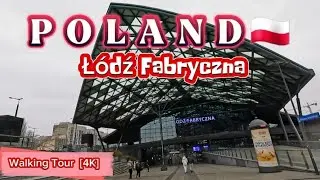 Łódź Poland 🇵🇱 Walking Tour [4K] Piotrkowska Street to Łódź Fabryczna 🚶‍♀️🚶‍♂️