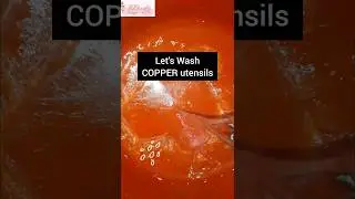 Clean Copper utensils ||Part-1 ||#shortsfeed #review #copper #copperutensils #cleanwithme