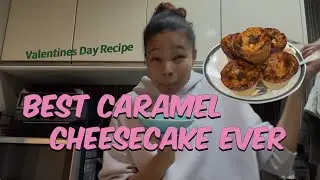 ほっぺた落ちる準備はできてますか｜キャラメルチーズケーキ🍫バレンタインレシピ