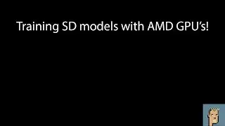 Training SD Models with AMD GPU's in DreamBooth!  Surprisingly fast results!