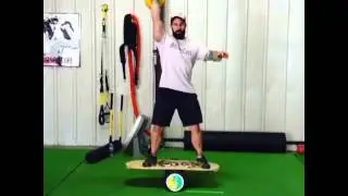 Clean Kettlebell Snatch on the IndoBoard
