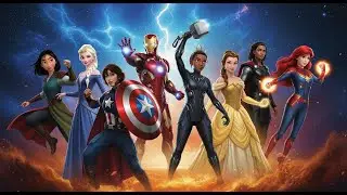Disney Princesses as Marvel Superheroes | Battle Toons