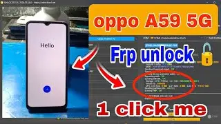Oppo A59 5g || Frp unlock tool 🔥 🔥|| One Click Remove Frp ✅ || Easy Trick || Done 100% 👍✅