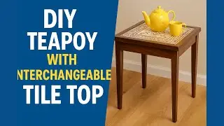 🪑 DIY Teapoy with Interchangeable Tile Top &ndash; Stylish & Customizable