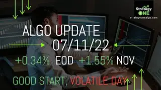 Algo Update 07/11/22 | StrategyOne Algo