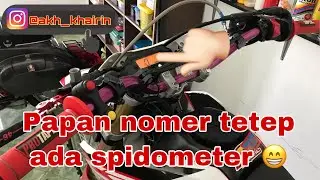 Papan nomer crf tetap pakai spidometer