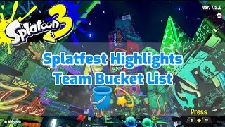 Splatoon 3 Splatfest: Team Bucket List highlights montage.