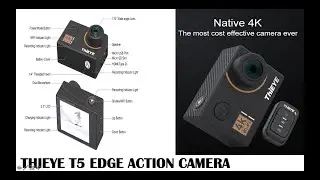ThiEYE T5 Edge Action 14MP Native 4K WiFi 2 inch 1080P Sports Voice Commands Remote Control