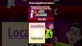 Nordic Job | #Latest Engineering Jobs 2021 | #LearningElectronics | Technical Job Alert | #shorts