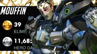 MOUFFIN RANK 23 SIGMA! 39 ELIMS! [ OVERWATCH SEASON 18 TOP 500 ]