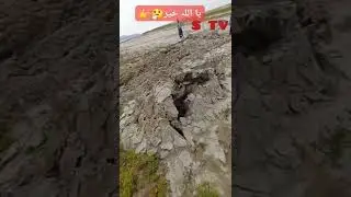 A Natural Crack On Earth Due TO Earthquake | STV | #earthquake #viralshorts #viral #earth