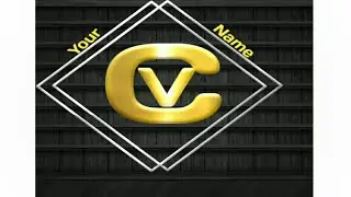 How to make CV logo||Design port Icchipad logos||Pixellab app||