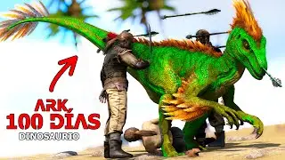 EVOLUCIONO Y HUMANOS INTENTAN DOMESTICARME! SOBREVIVO 100 DIAS ARK Hardcore Soy un Dinosaurio