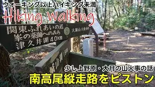 【ウォーキング以上ハイキング未満】ハイキングウォーキング【南高尾縦走路をピストン】