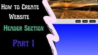 Website Series Part_1 || Header section || Sticky Header ||  How to make header sticky at top.